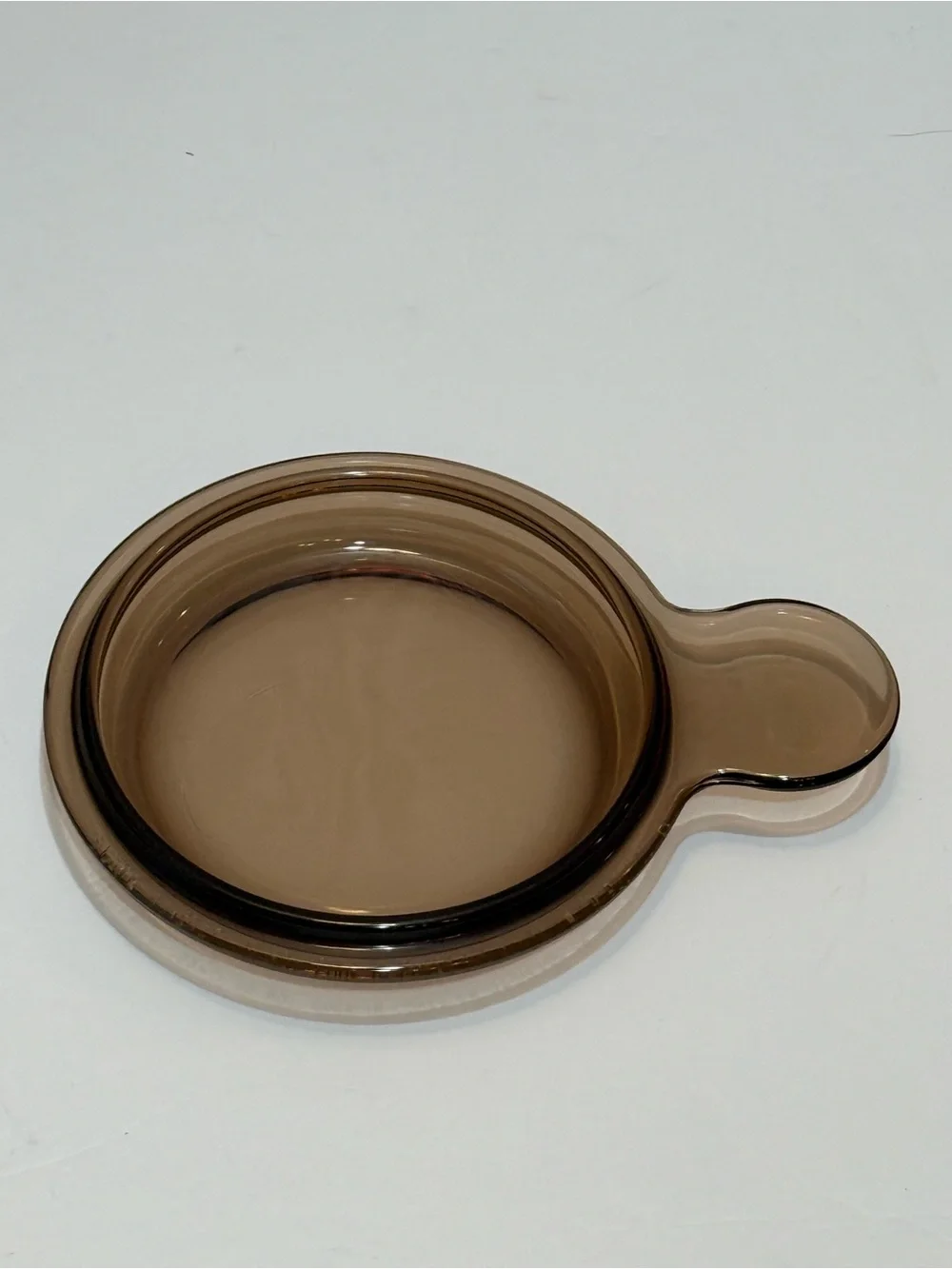 Vintage Pyrex P-150-C Amber Glass Replacement Lid For CorningWare Grab-It Bowl